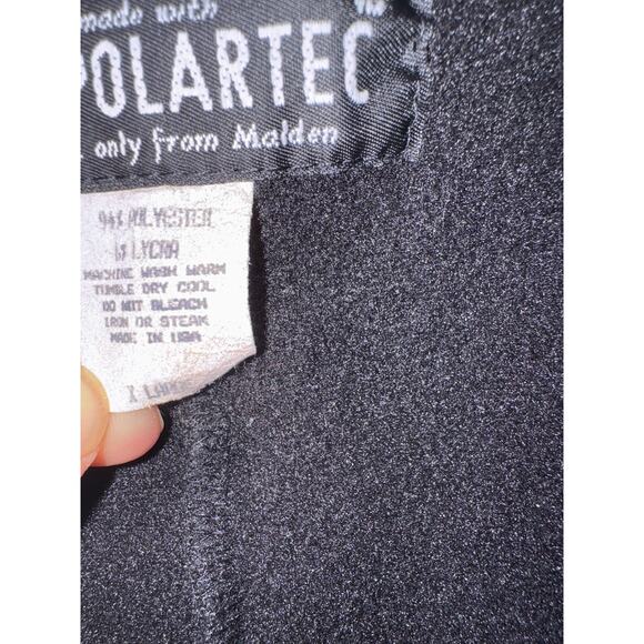 Vintage Powertec Women's Size XL Black Fleece Lined Power Bibs One Piece Snow - Picture 5 of 9